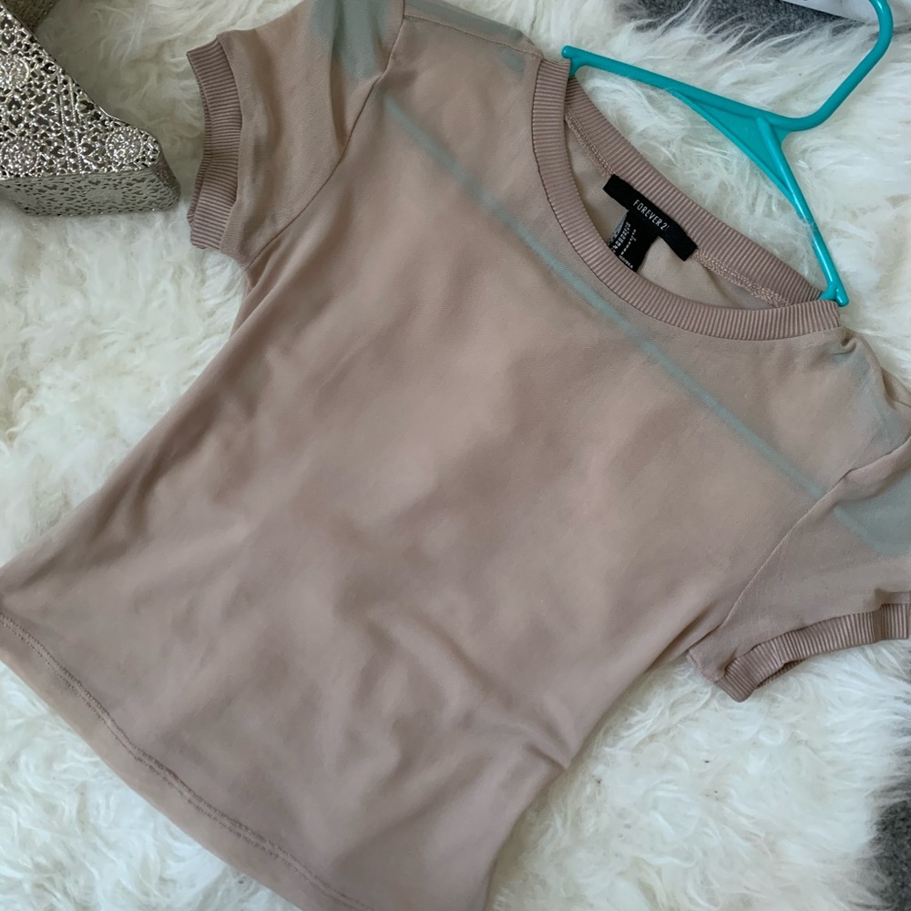 Forever 21 sheer crop top